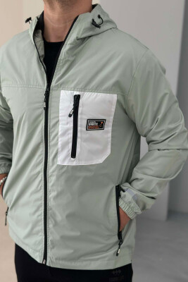 LIGHT RAINY ONE COLOR MEN JACKET MINT/MENTE 