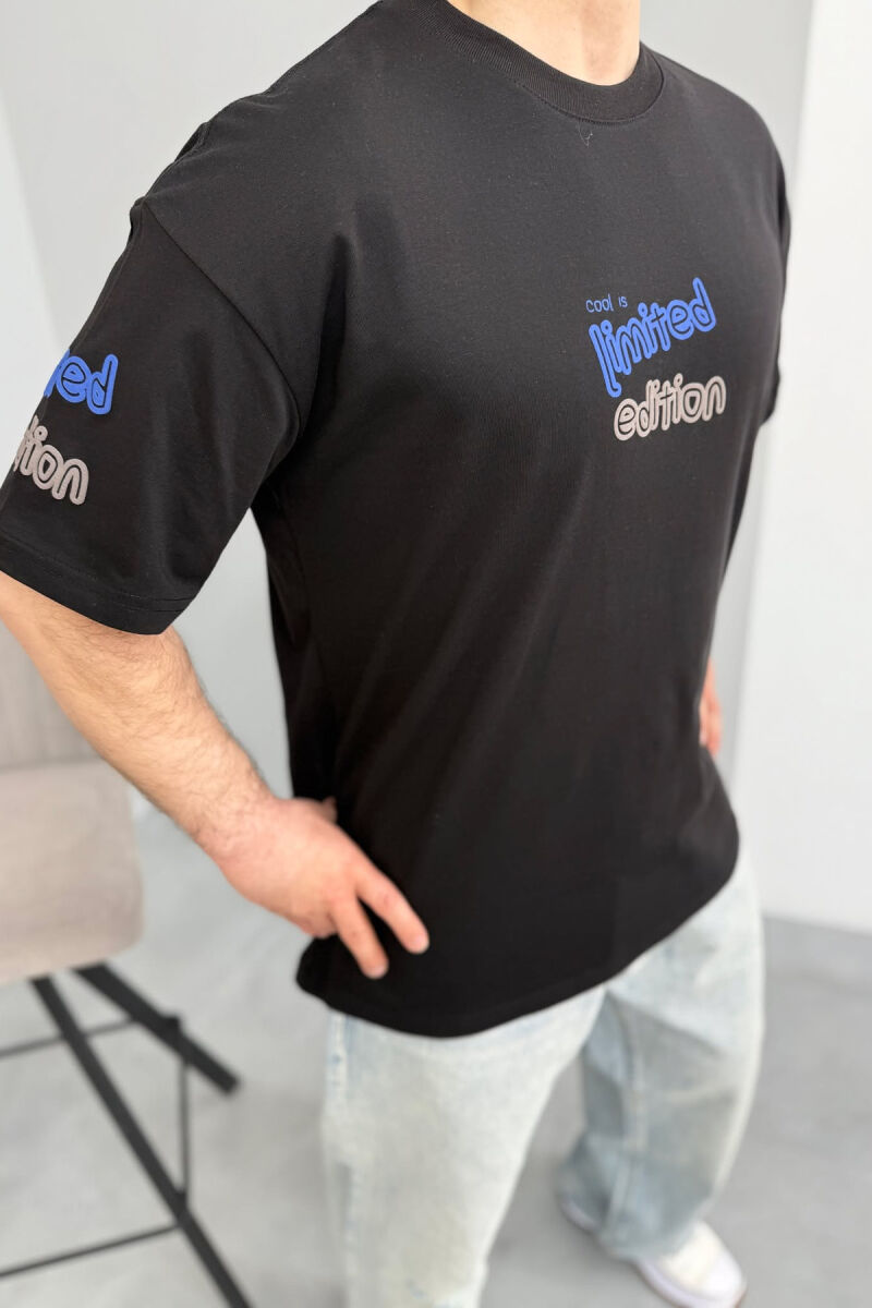 LIMITED EDITION WRITTING MEN T-SHIRT BLACK/ E ZEZE - 4