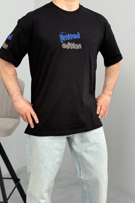 LIMITED EDITION WRITTING MEN T-SHIRT BLACK/ E ZEZE 