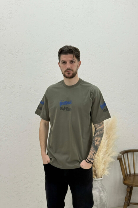 LIMITED EDITION WRITTING MEN T-SHIRT GREEN/JESHILE - 