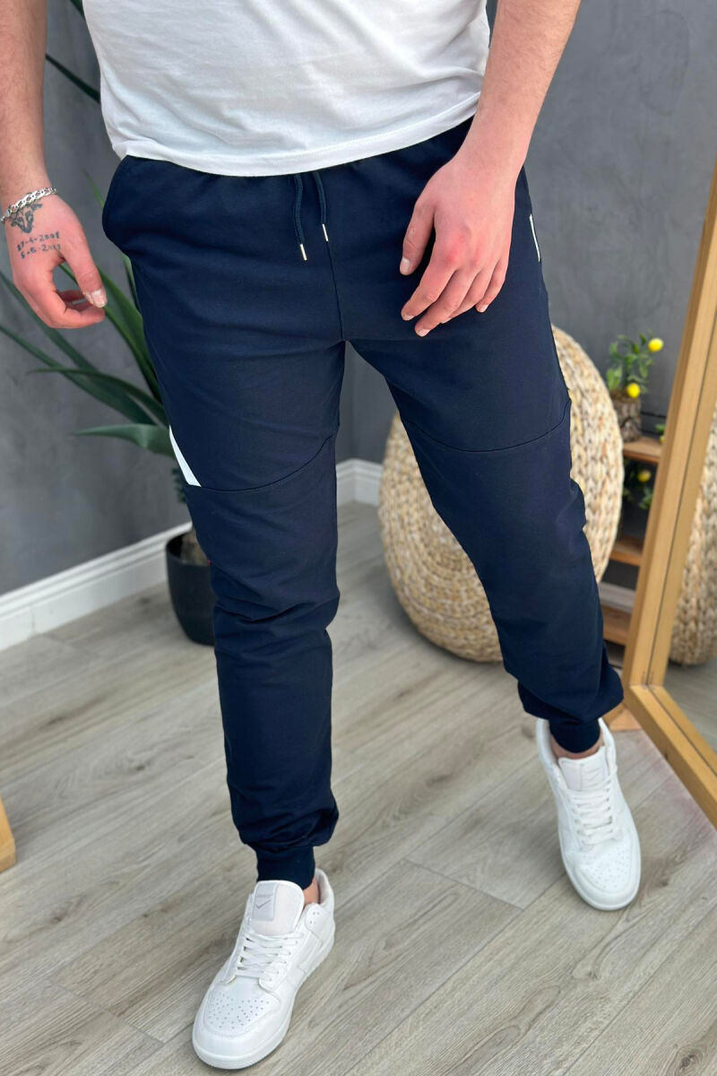 LINE SIMPLE ONE COLOR MEN SWEATPANTS BLUE/BLU - 2