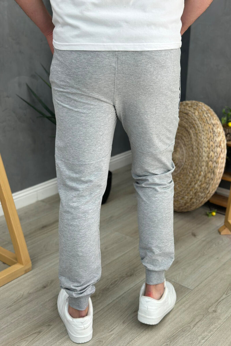 LINE SIMPLE ONE COLOR MEN SWEATPANTS LIGHT GREY/GZ - 2