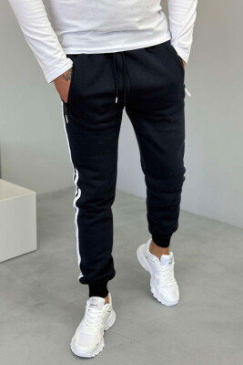 STRIPED FLUFFY MEN SWEATPANTS BLUE/BLU 