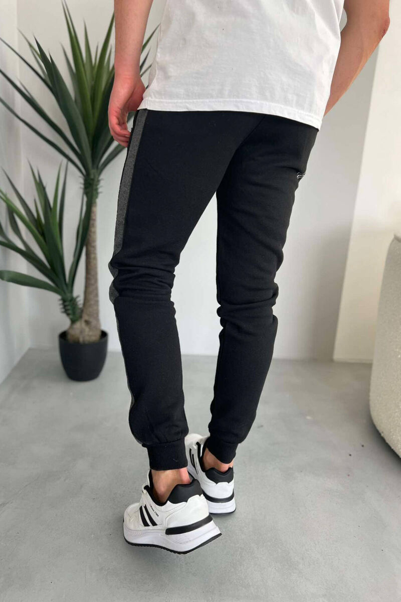 LINED FLUFFY MEN SWEATPANTS BLACK/ E ZEZE - 4