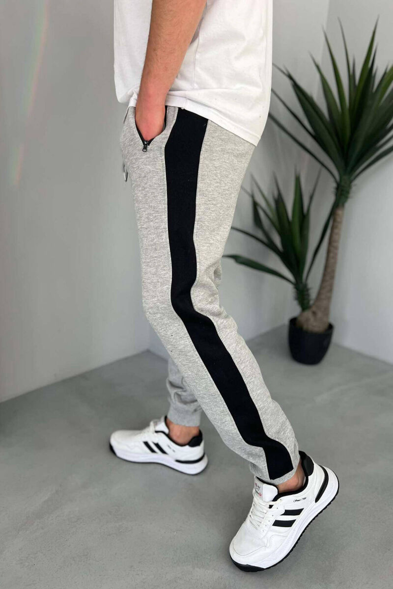 LINED FLUFFY MEN SWEATPANTS IN GREY COLOR - 2