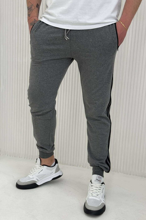 LINED SIMPLE MEN SWEATPANTS GREY/GRI 