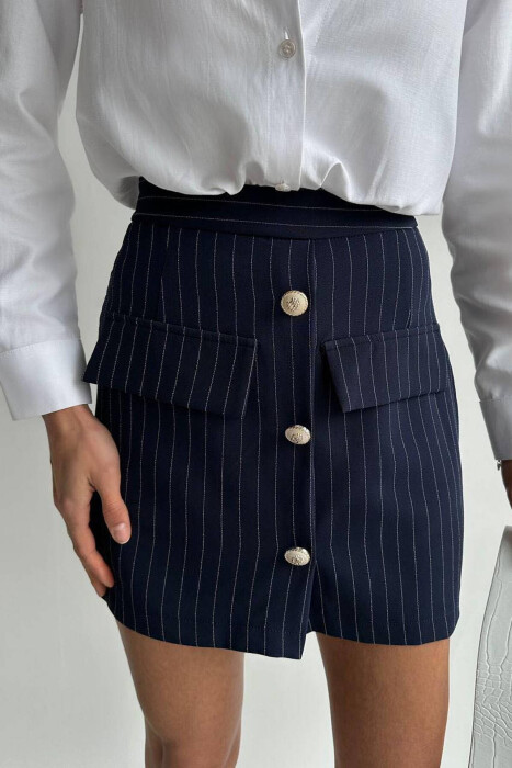 LINES BUTTONS SKORTS BLUE/BLU 