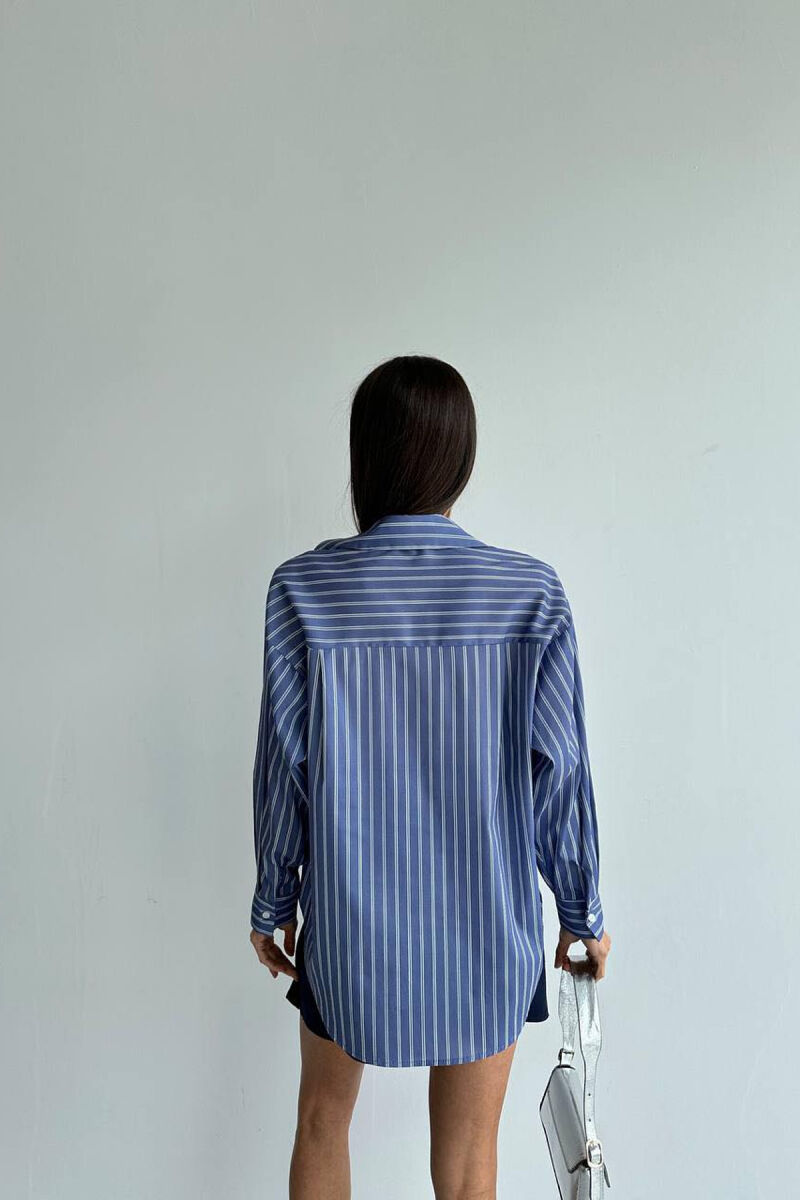 LINES BUTTONS WOMAN SHIRT LIGHTBLUE/BZ - 3