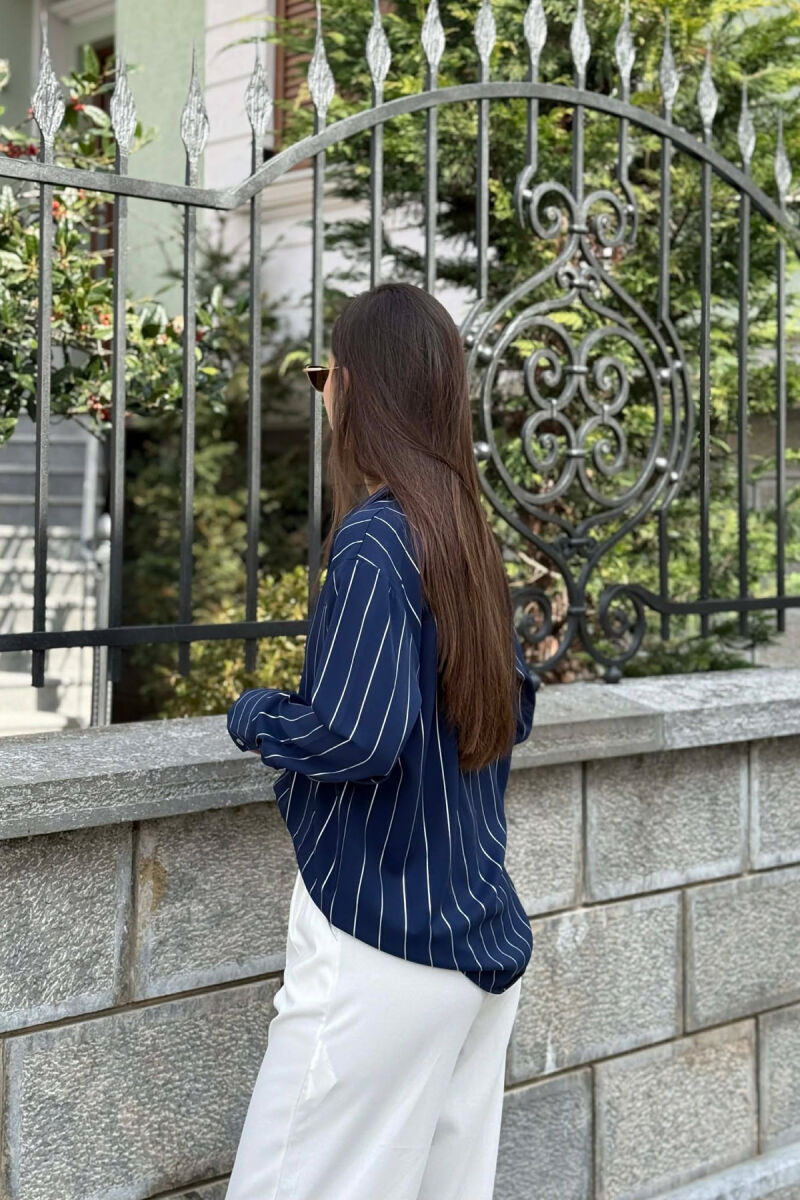 LINES DESIGN WOMAN SHIRT BLUE/BLU - 2