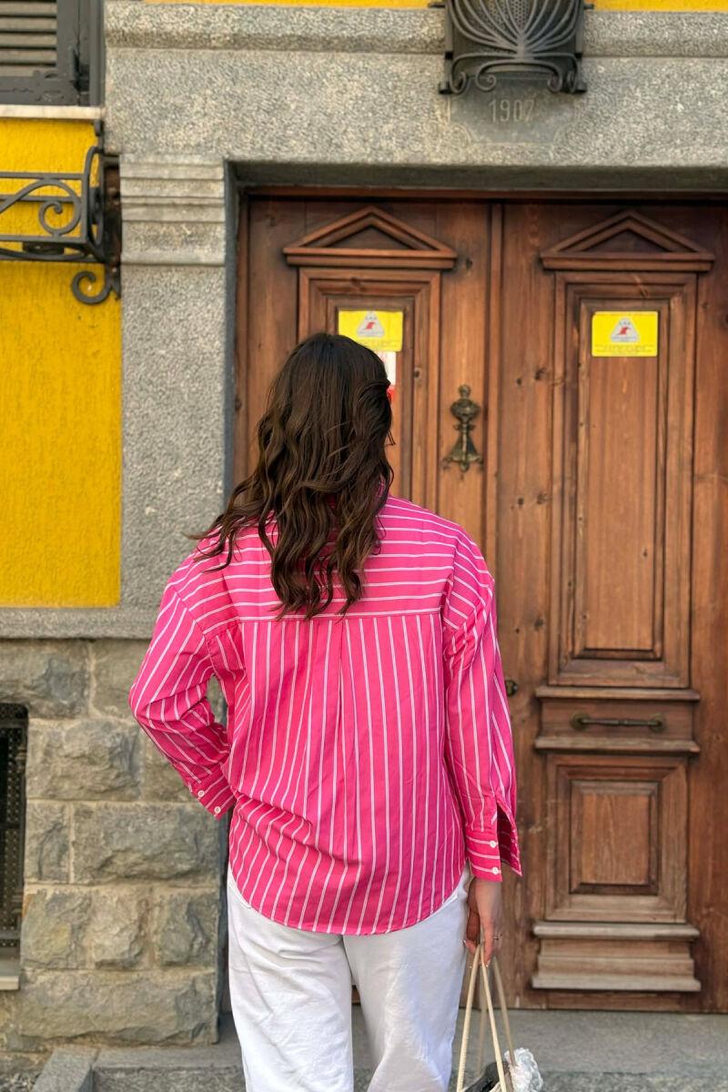 LINES DESIGN WOMAN SHIRT FUCHSIA/CIKLAMI - 3