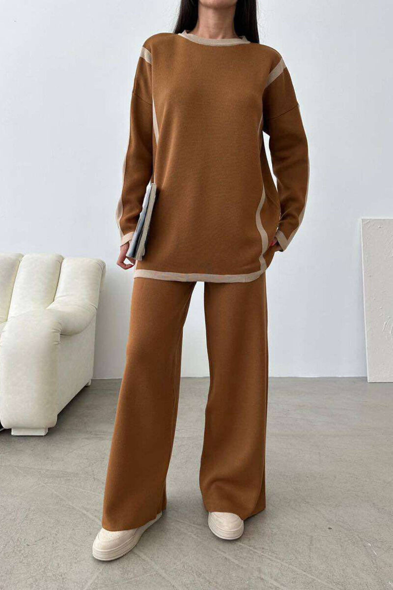 LINES ONE COLOR WOMAN SET BROWN/KAFE - 4