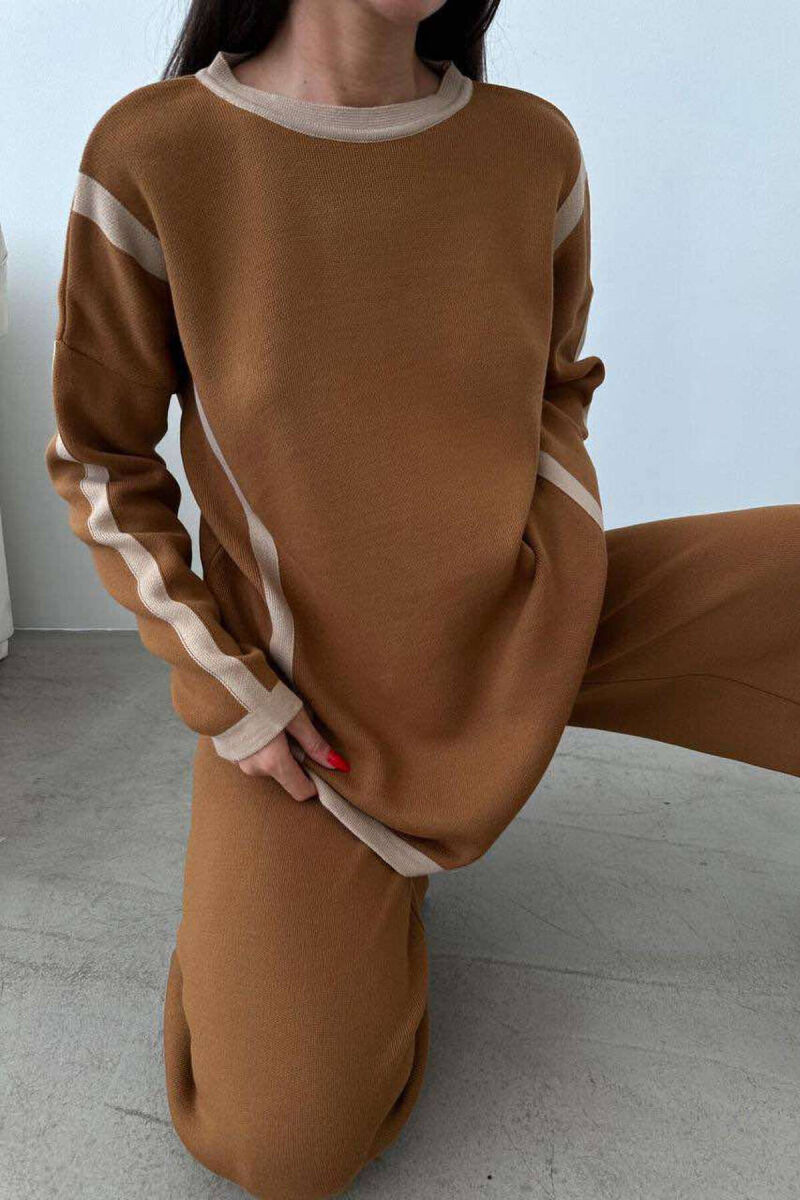 LINES ONE COLOR WOMAN SET BROWN/KAFE - 5