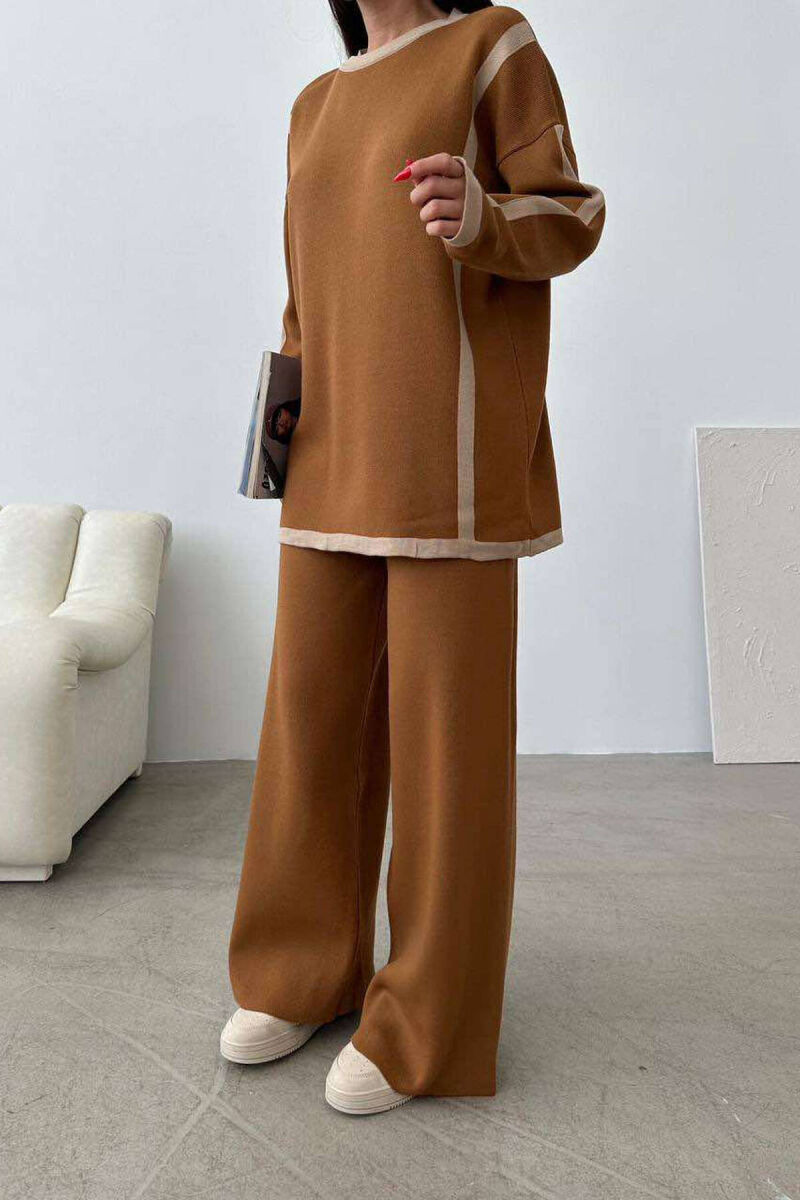 LINES ONE COLOR WOMAN SET BROWN/KAFE - 6