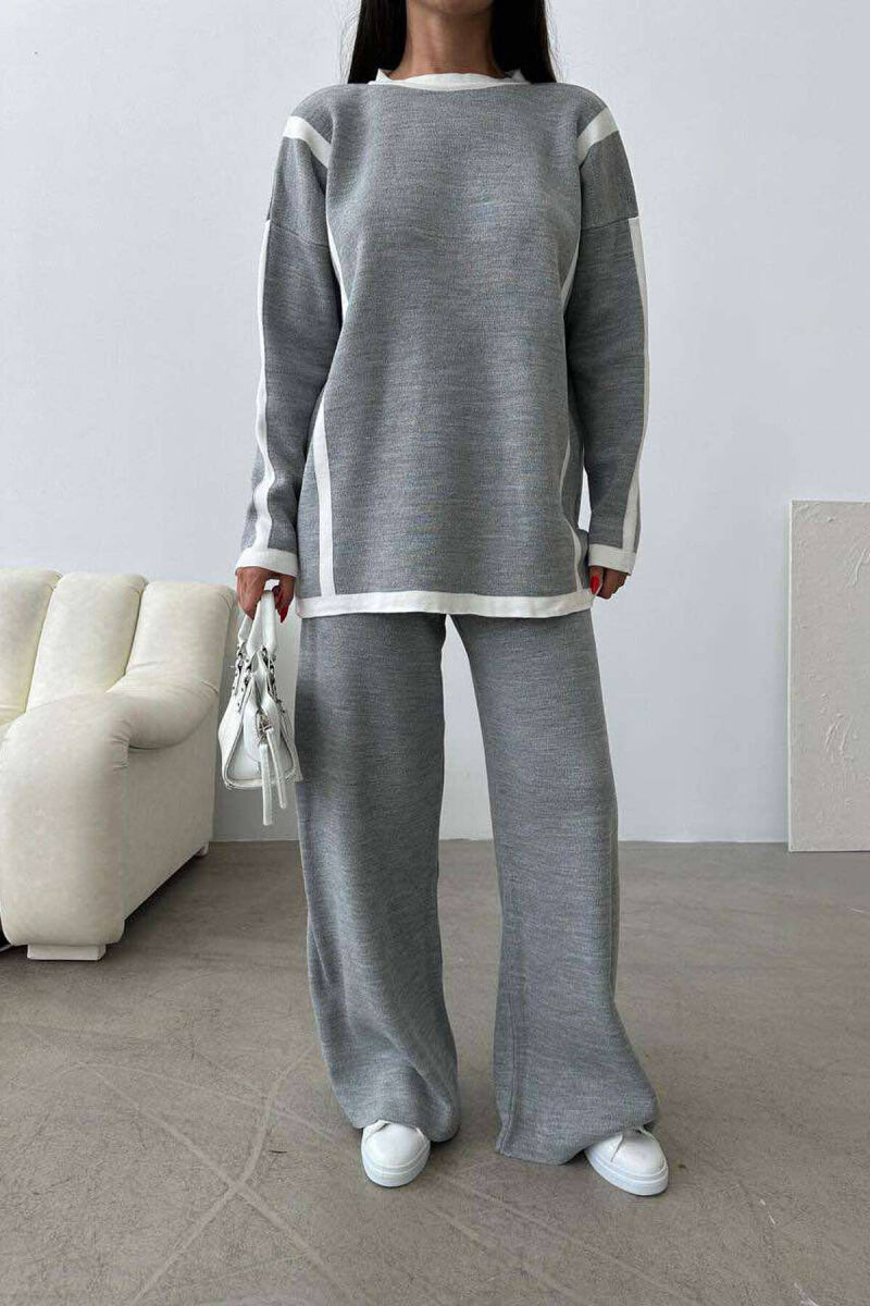 LINES ONE COLOR WOMAN SET GREY/GRI - 3