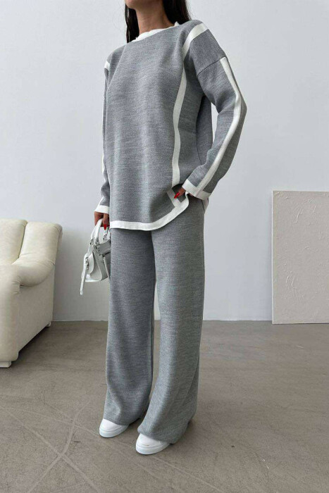 LINES ONE COLOR WOMAN SET GREY/GRI - 4