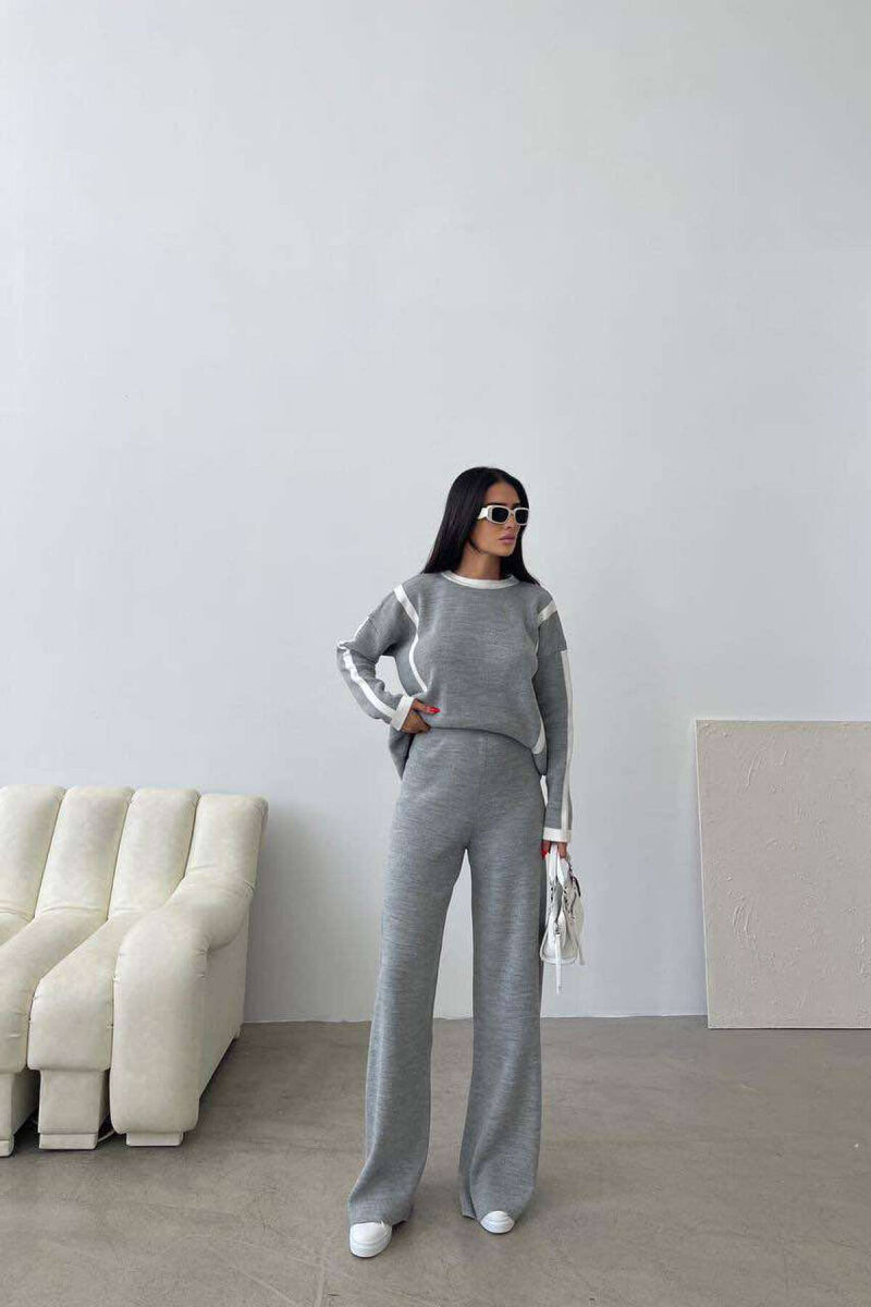 LINES ONE COLOR WOMAN SET GREY/GRI - 5