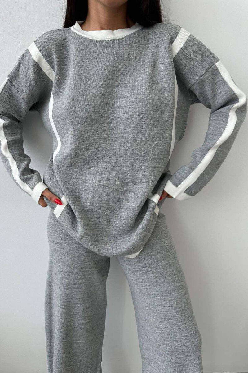 LINES ONE COLOR WOMAN SET GREY/GRI - 6
