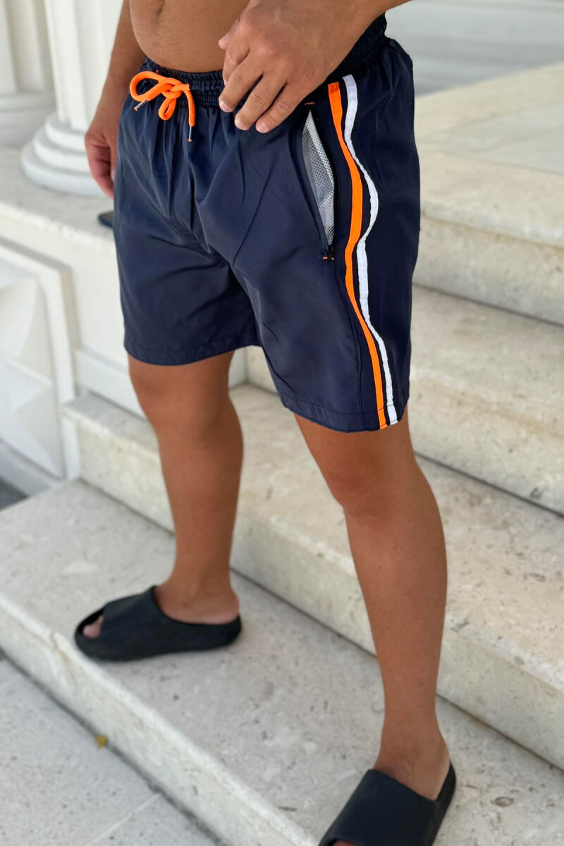 LINES SIMPLE MAN SWIM WEAR NAVY BLUE/BLU MARINE - 4