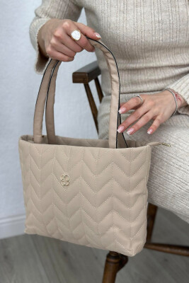 LINES SIMPLE WOMAN BAG BEIGE/BEZHE 