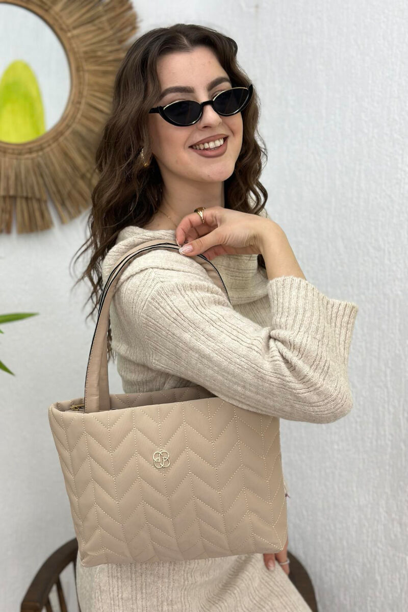 LINES SIMPLE WOMAN BAG BEIGE/BEZHE - 2