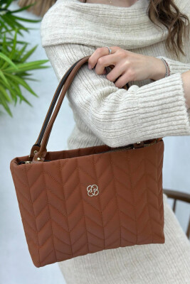 LINES SIMPLE WOMAN BAG BROWN/KAFE 