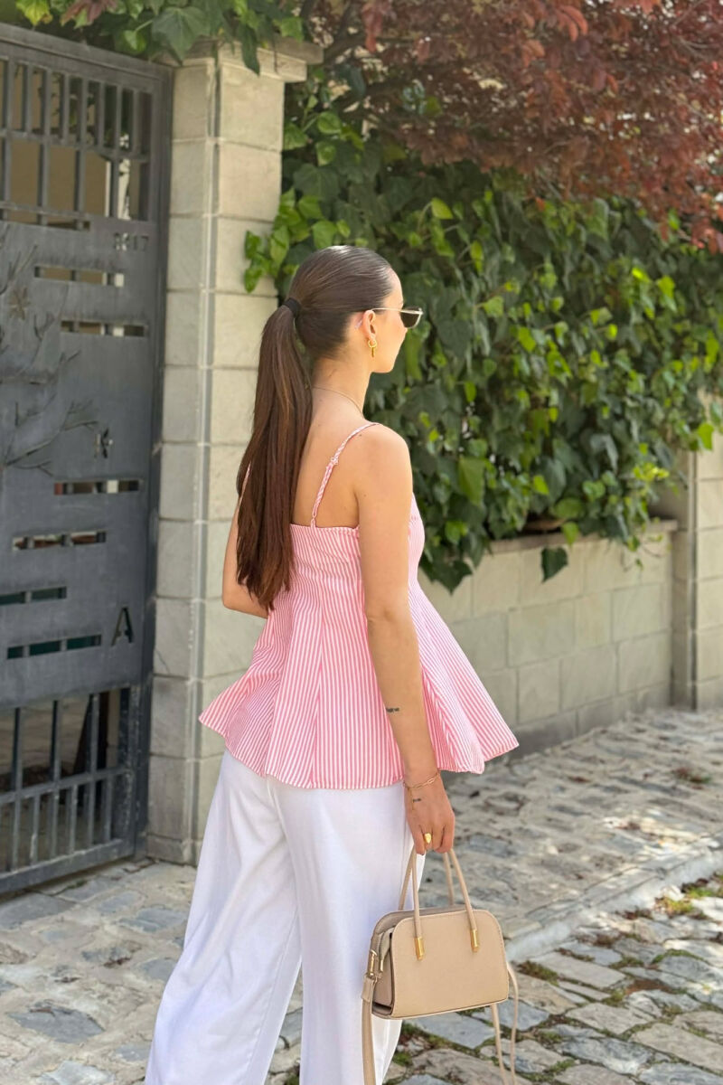 LINES SIMPLE WOMAN TANK TOP PINK/ROZE - 3