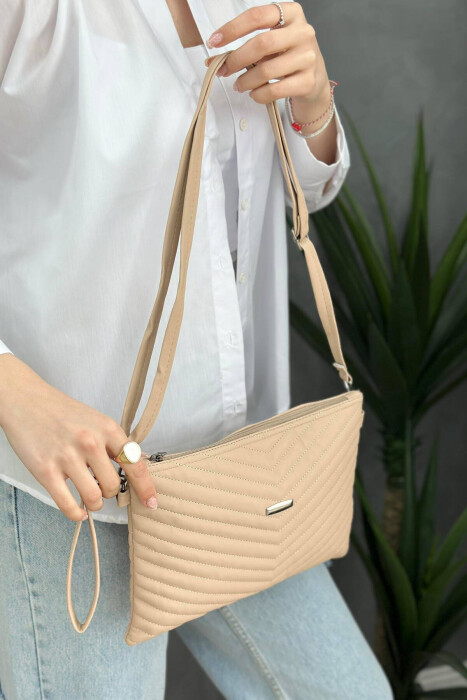 LINES WOMAN BAG BEIGE/BEZHE 