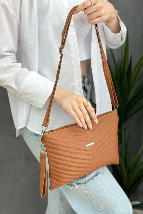 LINES WOMAN BAG BROWN/KAFE - 1