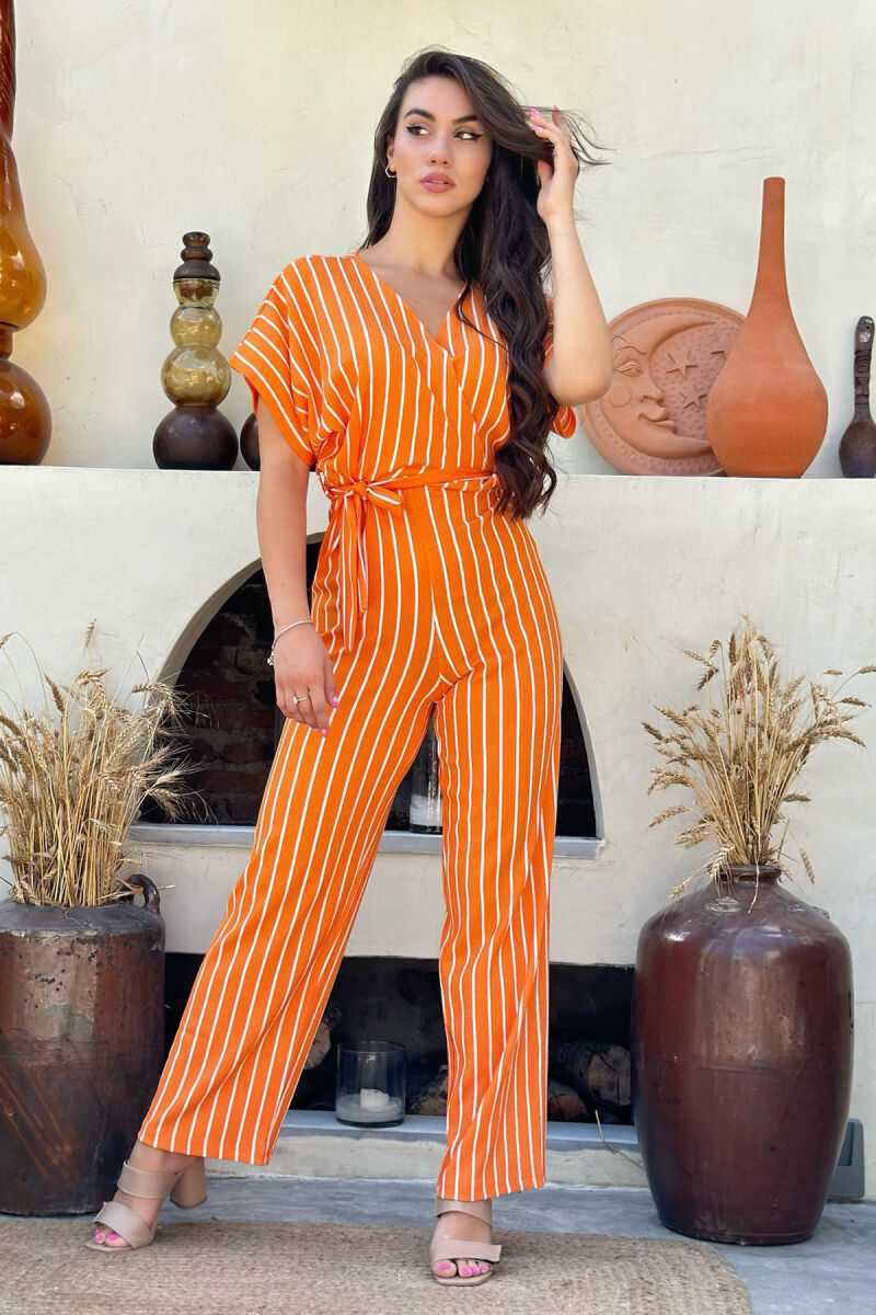 LINES WOMAN JUMPSUIT ORANGE/PORTOKALLI - 1