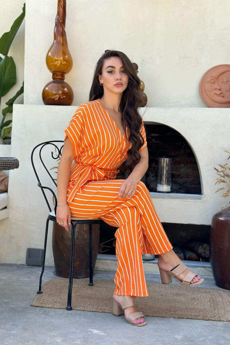 LINES WOMAN JUMPSUIT ORANGE/PORTOKALLI - 3