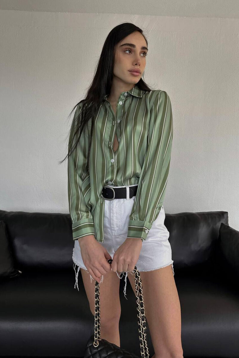 LINES WOMAN SHIRT GREEN/JESHILE - 2