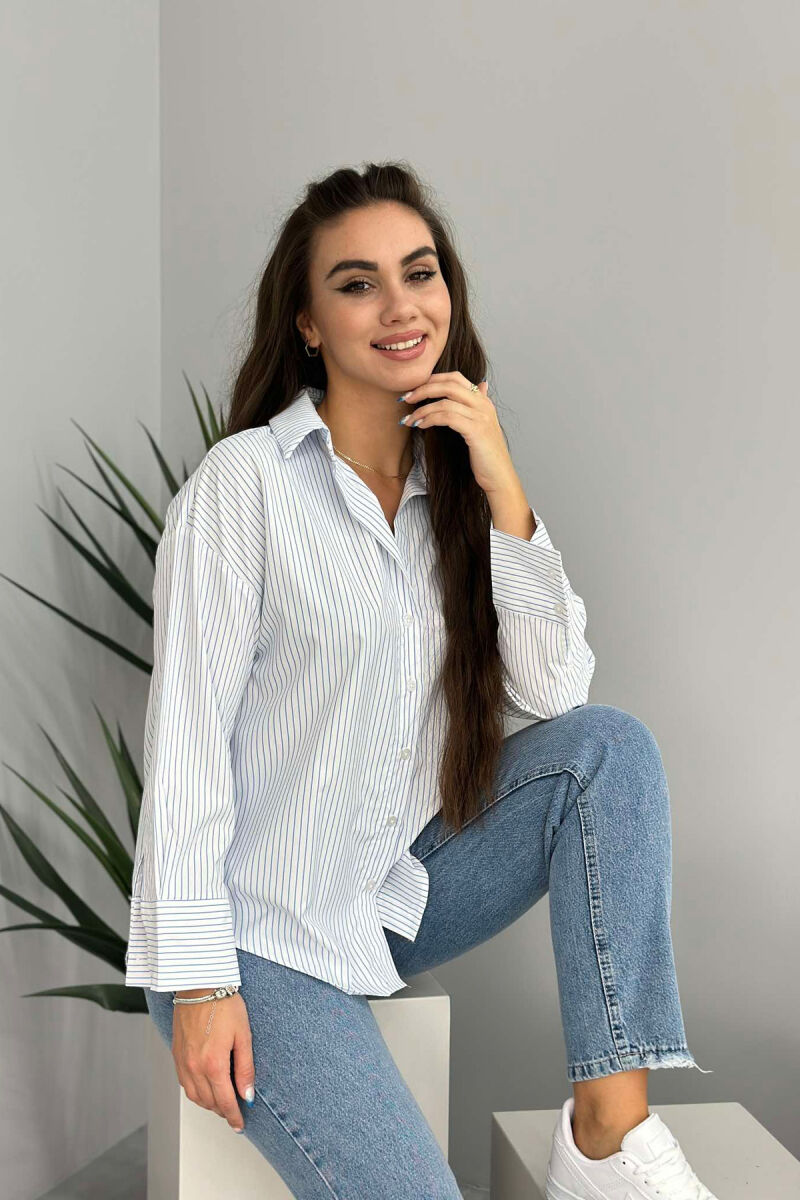 LINES WOMAN SHIRT WHITE-E BARDHE - 1