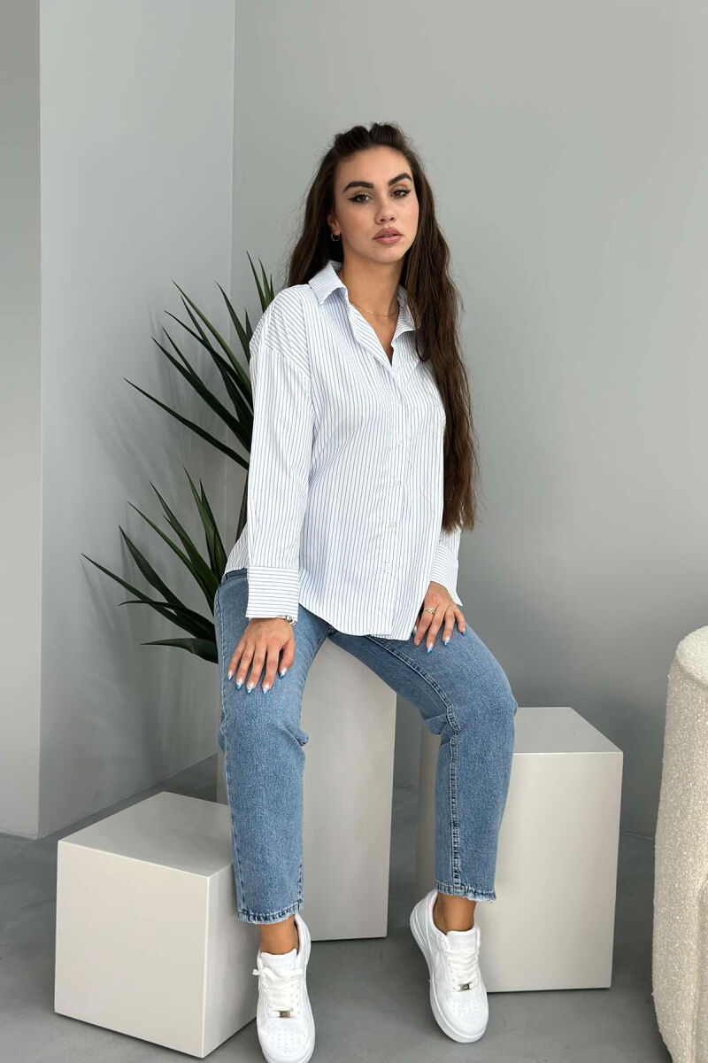 LINES WOMAN SHIRT WHITE-E BARDHE - 3