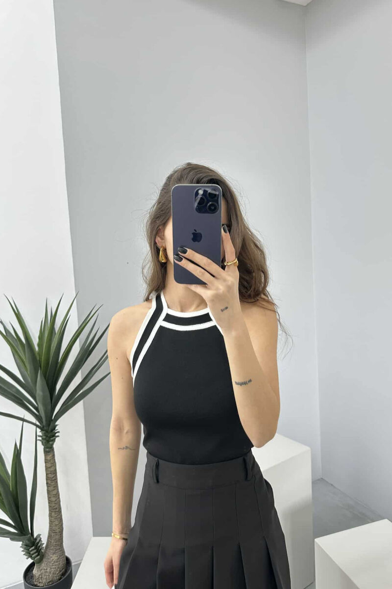 LINES WOMAN TOP BLACK/ E ZEZE - 1