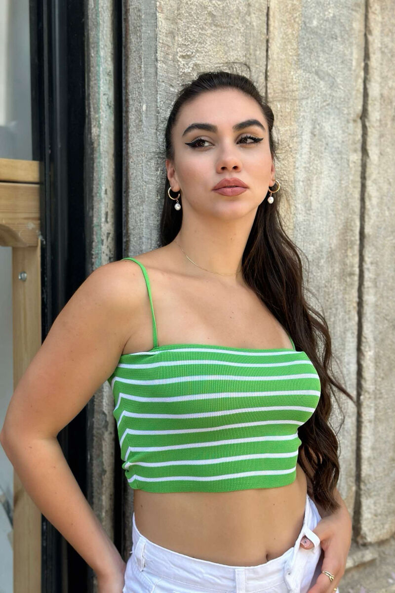 LINES WOMAN TOP GREEN/JESHILE - 1