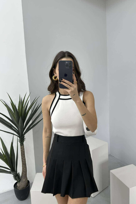LINES WOMAN TOP WHITE-E BARDHE 