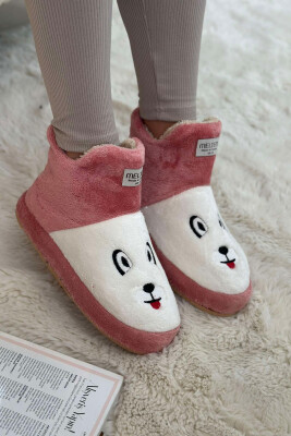 LITTLE DOG FACE WOMAN HOME SLIPPERS POWDER/PUDER 