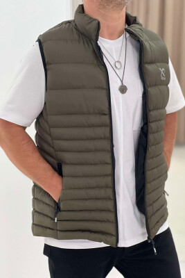 LITTLE STAMP ONE COLOR POCKET MEN VEST GREEN/JESHILE 