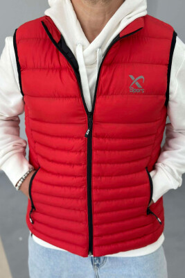 LITTLE STAMP ONE COLOR POCKET MEN VEST RED/E KUQE 