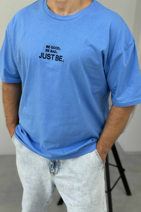 LITTLE WRITTING MEN T-SHIRT BLUE/BLU - 3