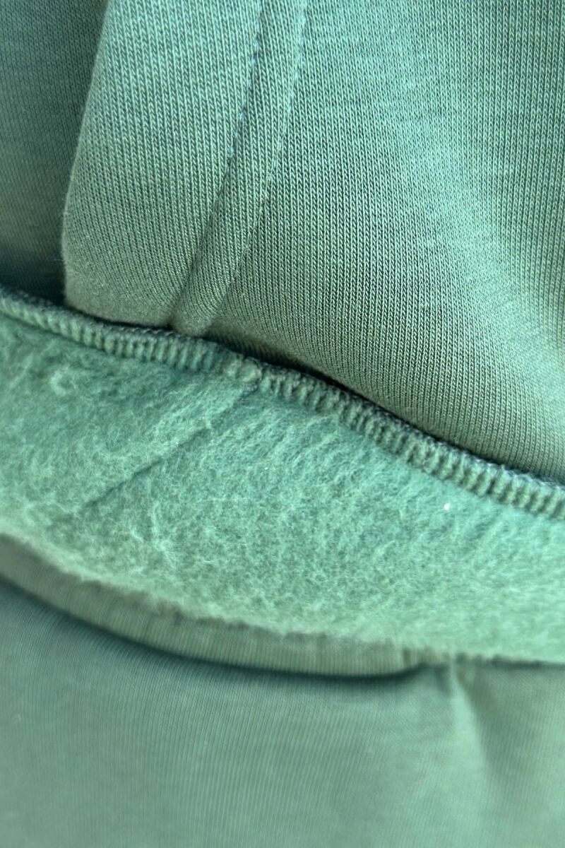 LITTLE WRITTINGS HOODIE+JOGGERS FLUFFY MEN SET GREEN/JESHILE - 3