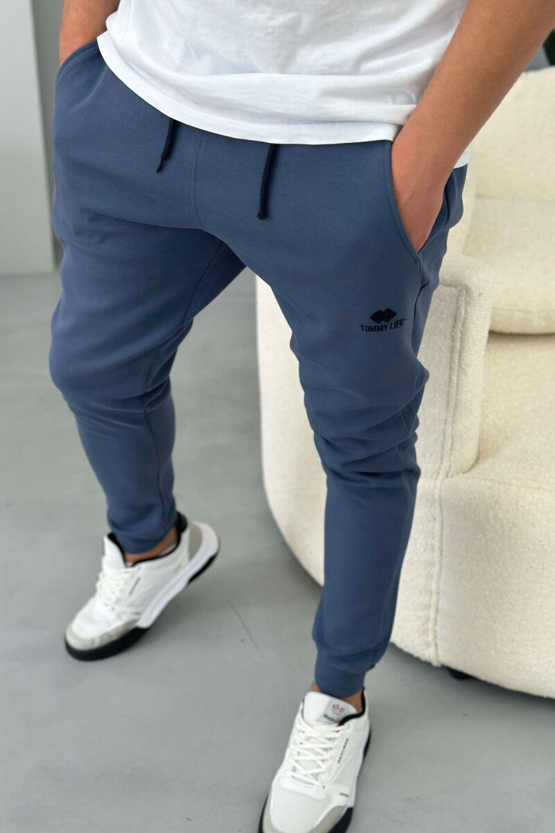 LITTLE WRITTINGS MEN SWEATPANTS BLUE/BLU - 2