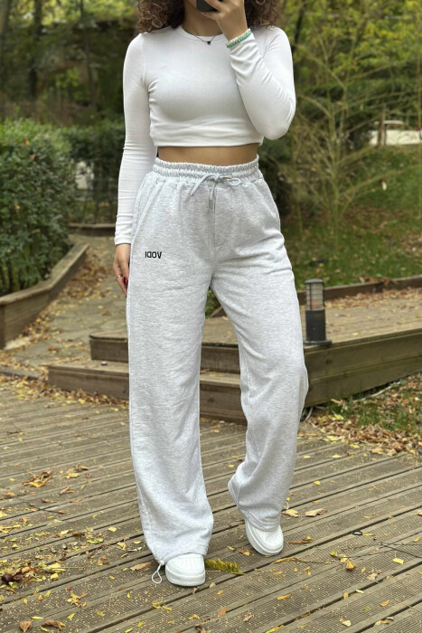 LITTLE WRITTINGS SIMPLE WOMEN SWEATPANTS LIGHT GREY/GZ 