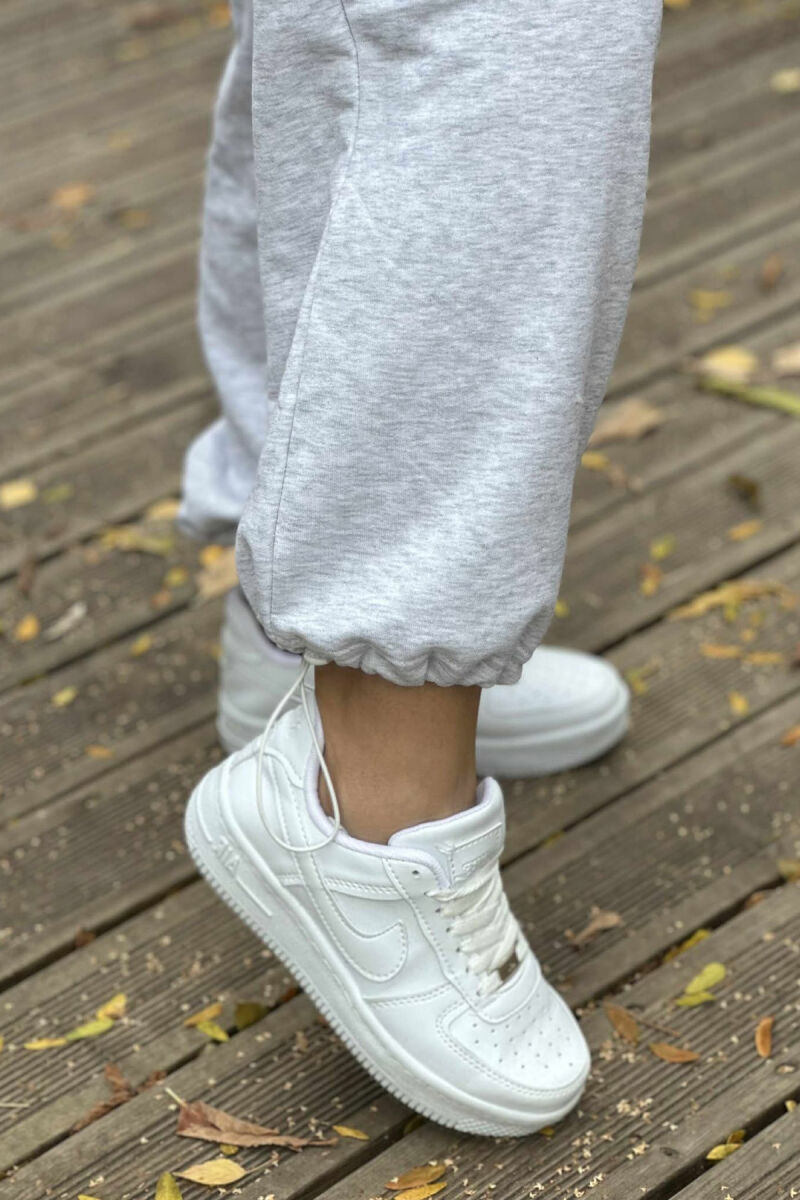 LITTLE WRITTINGS SIMPLE WOMEN SWEATPANTS LIGHT GREY/GZ - 4