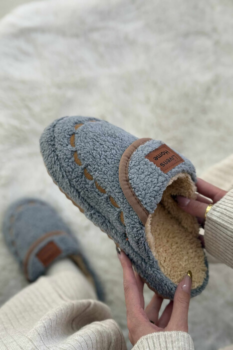 LITTLE WRITTINGS TEDDY WOMEN SLIPPERS GREY/GRI - 4