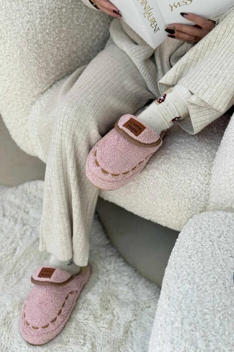 LITTLE WRITTINGS TEDDY WOMEN SLIPPERS PINK/ROZE - 