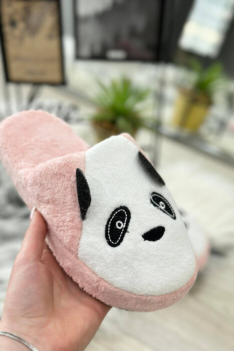 LLITTLE DOG FACE HOME SLIPPERS WOMAN BABY PINK/ROZB - 2