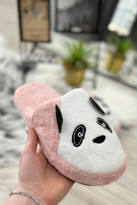 LLITTLE DOG FACE HOME SLIPPERS WOMAN BABY PINK/ROZB - 3