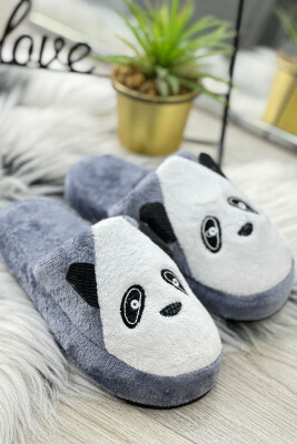 LLITTLE DOG FACE HOME SLIPPERS WOMAN GREY/GRI 