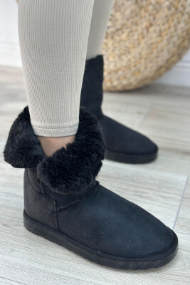 LONG BUTTON WOMAN UGG BLACK/ E ZEZE 